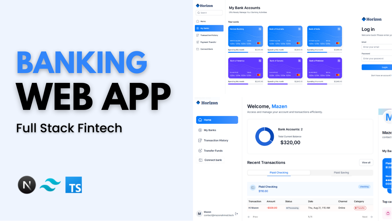 Horizon - Finance Web App